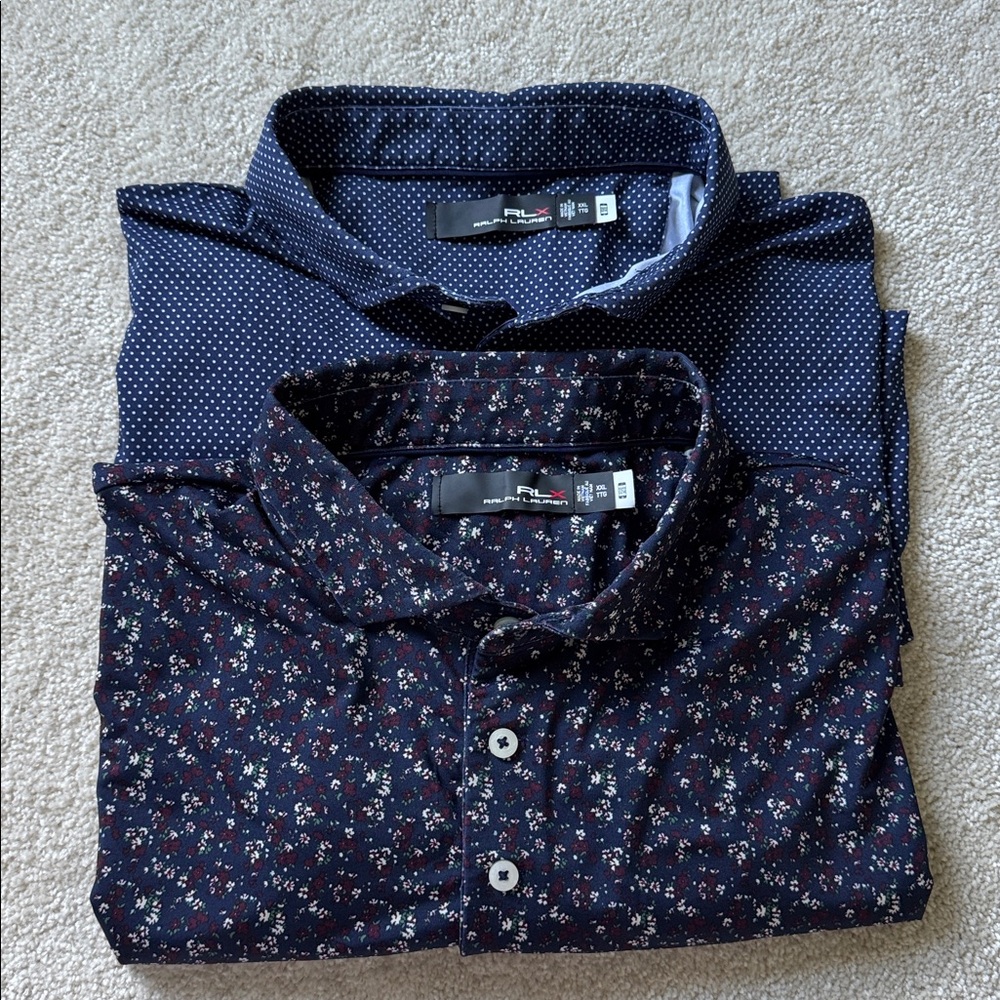 RLX Ralph Lauren Bundle Lightweight Airflow Round Hill Dot and Floral Men’s XXL